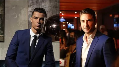 كريستيانو رونالدو وأحمد عز يلعبان الكرة في إعلان موسم الرياض 2024